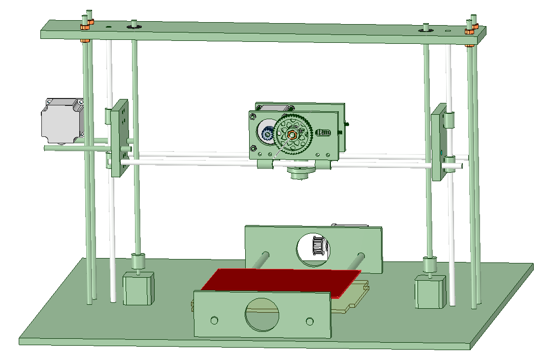 The rough design for the updated printer