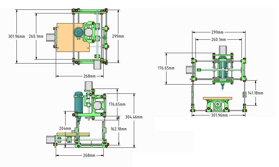 Machine dimensions